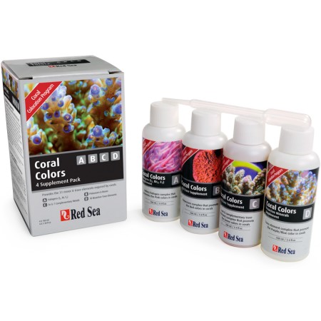 coral colors A, B, C y D . 4 x 100 ml